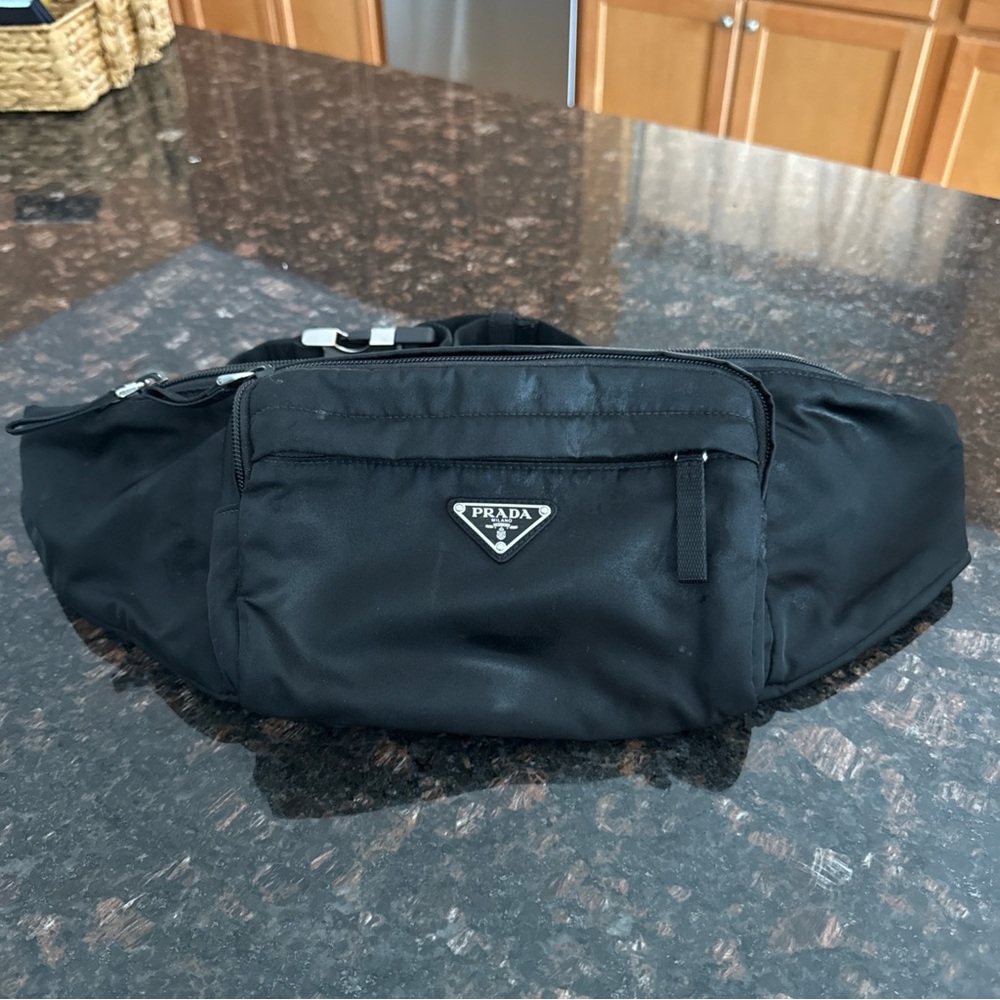 Prada Waist Bag Black Nylon
